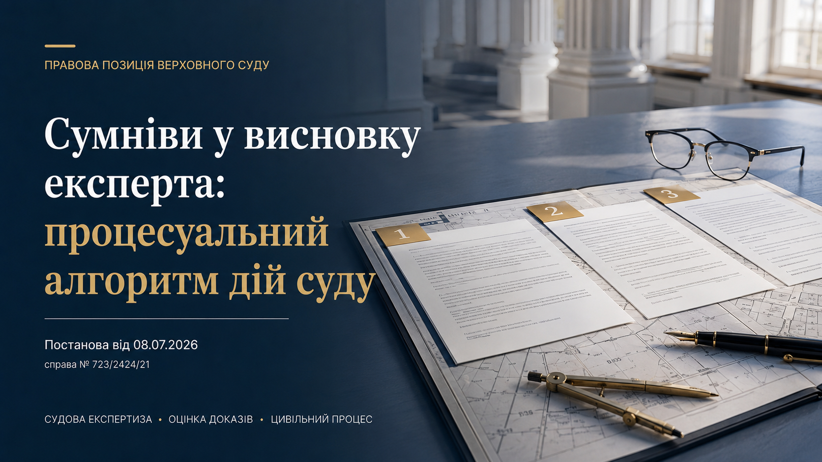 Алгоритм дій суду при сумнівах у висновку експерта
